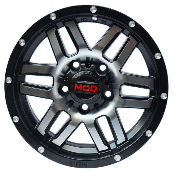 ADVENTURE AND CROSSWIND WHEELS MAGS MAGWHEELS RIMS AWC MOD MOTIV BLACK LIP MACHINE FACE BLACK BASE 14×6 5X114.3 (2)