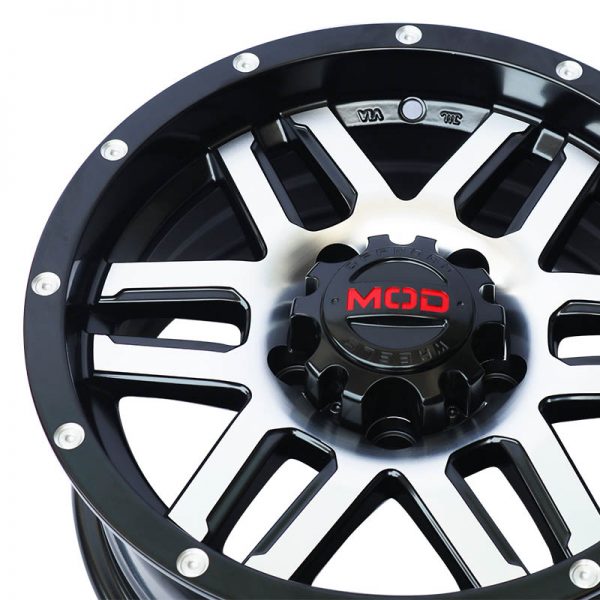 ADVENTURE AND CROSSWIND WHEELS MAGS MAGWHEELS RIMS AWC MOD MOTIV BLACK LIP MACHINE FACE BLACK BASE 14×6 5X114.3 (4)