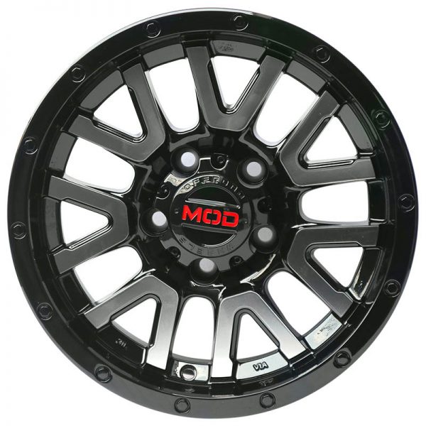 ADVENTURE AND CROSSWIND WHEELS MAGS MAGWHEELS RIMS AWC MOD RANCHO BLACK LIP MACHINE FACE 14X6 5X114.3 (2)
