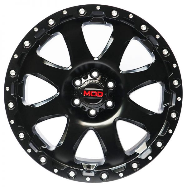 Frontier Navara Pathfinder Terra Wheels Mags Magwheels Rims AWC MOD AGENDA BLACK LIP BLACK FACE BLACK BASE18X9 6H 114.3 (2)