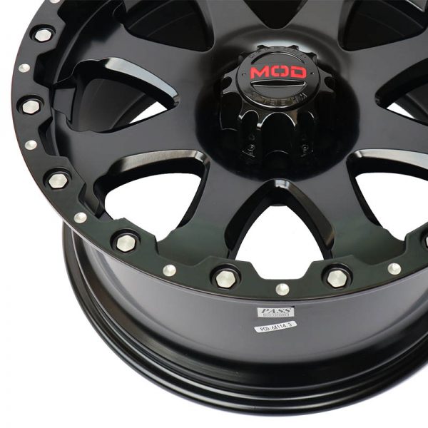 Frontier Navara Pathfinder Terra Wheels Mags Magwheels Rims AWC MOD AGENDA BLACK LIP BLACK FACE BLACK BASE18X9 6H 114.3 (5)