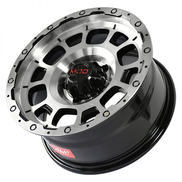 Innova Wheels Mags Magwheels Rims AWC MOD TL-RELIGION 1321 MACHINE LIP MACHINE FACE BLACK BASE 15X7 5X114.3 (3)