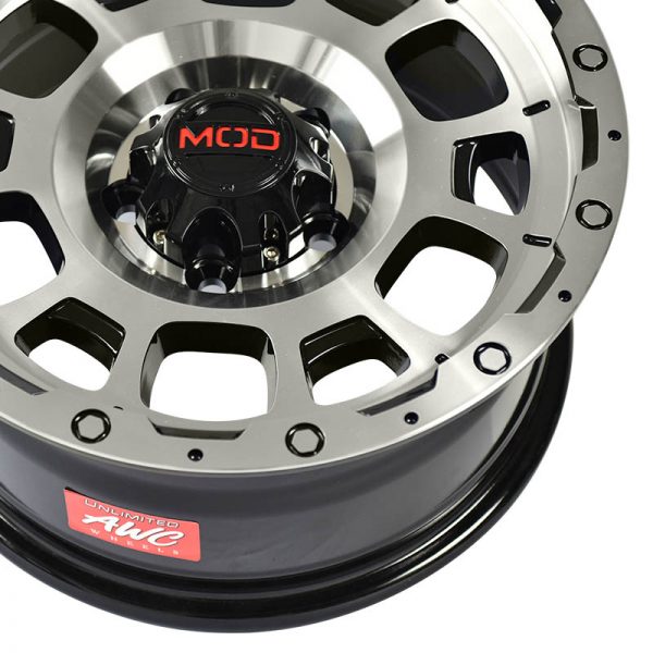 Innova Wheels Mags Magwheels Rims AWC MOD TL-RELIGION 1321 MACHINE LIP MACHINE FACE BLACK BASE 15X7 5X114.3 (5)