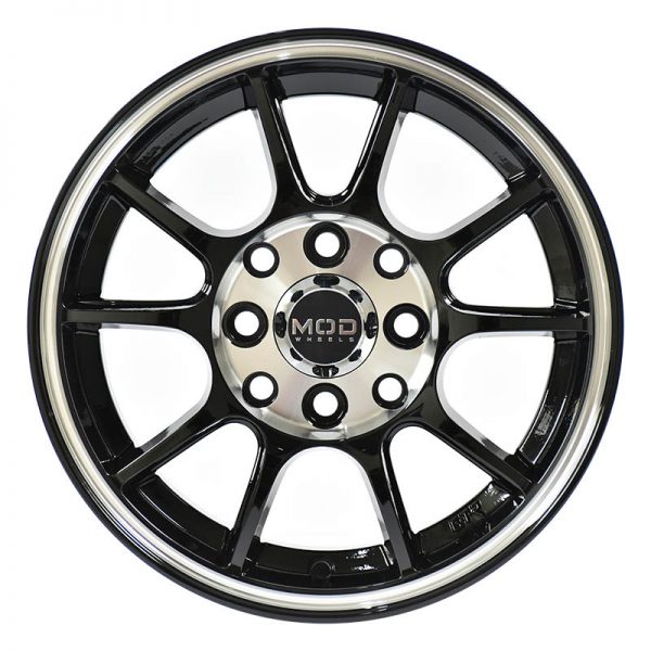 Multicab and Eon Wheels Mags Magwheels Rims AWC MOD FLASH 529 MACHINE LIP BLACK FACE MACHINE PCD BLACK BASE 13X5.5 4X100 4X114.3 (2)