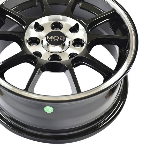 Multicab and Eon Wheels Mags Magwheels Rims AWC MOD FLASH 529 MACHINE LIP BLACK FACE MACHINE PCD BLACK BASE 13X5.5 4X100 4X114.3 (5)