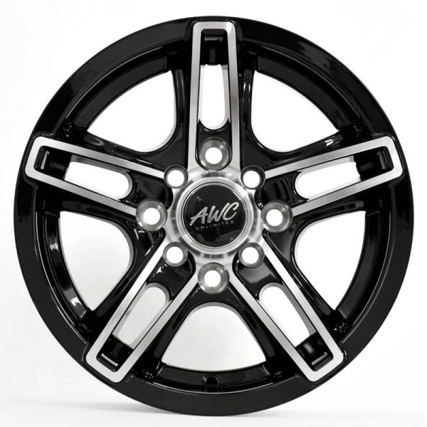 Multicab and Eon Wheels Mags Magwheels Rims AWC MOD ROCKET BLACK LIP MACHINE FACE BLACK BASE 13×5.5 4×100 4×114.3 (2)