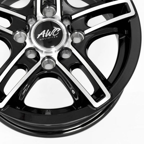 Multicab and Eon Wheels Mags Magwheels Rims AWC MOD ROCKET BLACK LIP MACHINE FACE BLACK BASE 13×5.5 4×100 4×114.3 (4)