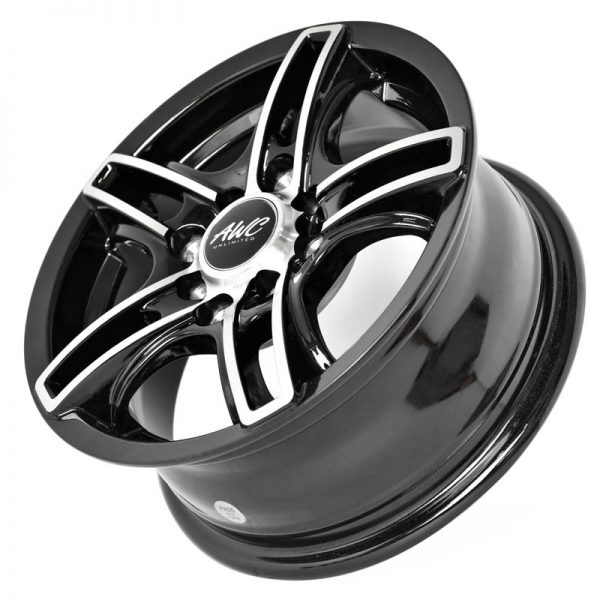 Multicab and Eon Wheels Mags Magwheels Rims AWC MOD ROCKET BLACK LIP MACHINE FACE BLACK BASE 13×5.5 4×100 4×114.3 (5)