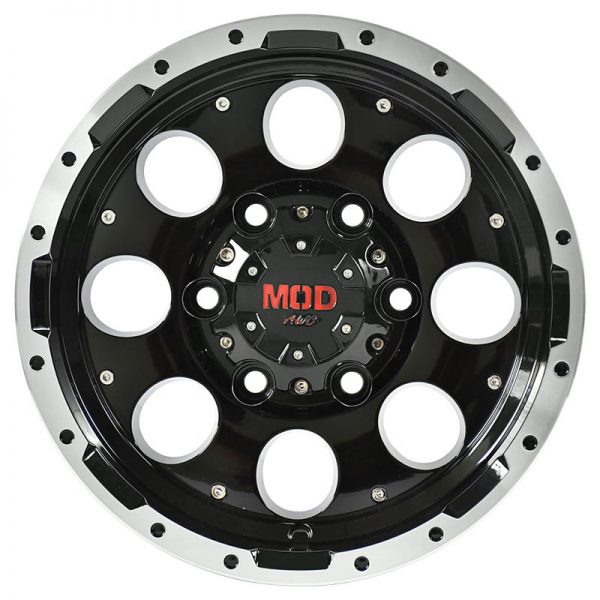 Old Pickup Truck Wheels Mags Magwheels Rims AWC MOD MUSCLE 870 MACHINE LIP BLACK FACE BLACK BASE 14X6 6X139.7 (2)