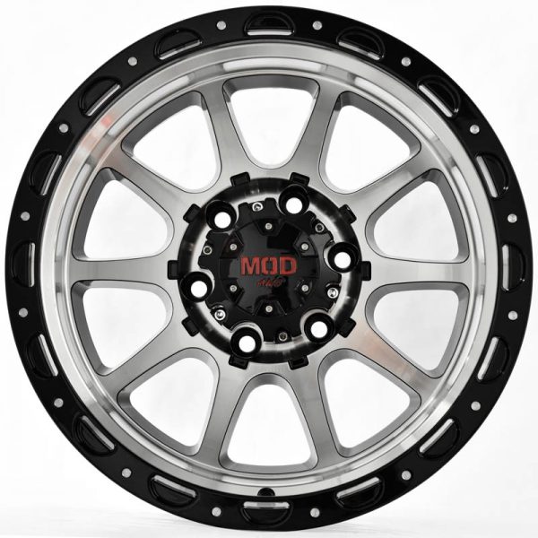 Pickup Truck SUV Wheels Mags Magwheels Rims AWC MOD ACADEMY BLACK LIP MACHINE FACE BLACK BASE 17×9 6×139.7 (2)