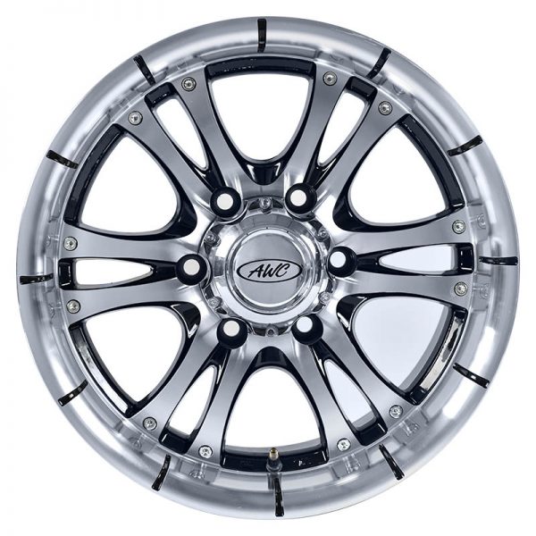 Pickup Truck SUV Wheels Mags Magwheels Rims AWC MOD BOMBER 268 MACHINE LIP MACHINE FACE BLACK BASE 16X8 6X139.7 (2)