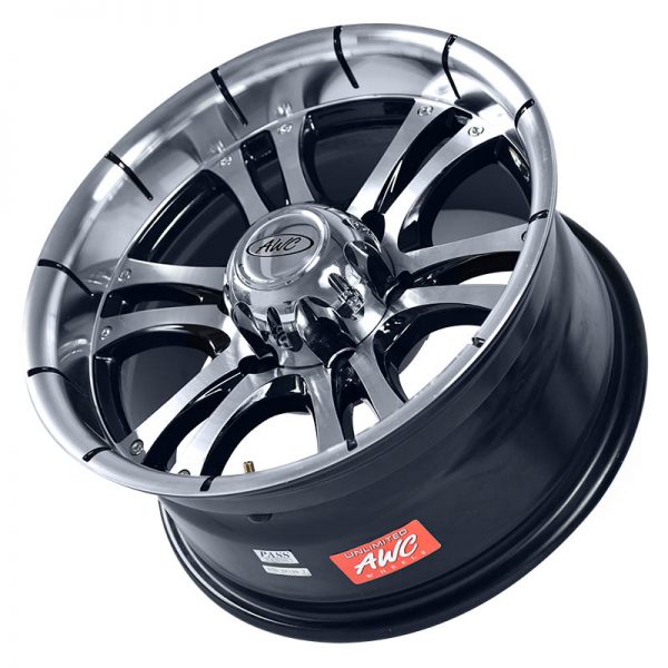 Pickup Truck SUV Wheels Mags Magwheels Rims AWC MOD BOMBER 268 MACHINE LIP MACHINE FACE BLACK BASE 16X8 6X139.7 (3)