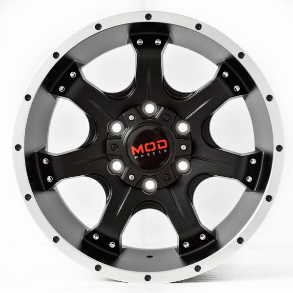 Pickup Truck SUV Wheels Mags Magwheels Rims AWC MOD EPISODE MACHINE LIP BLACK FACE BLACK BASE 17×8.5 6×139.7 (2)