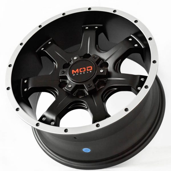 Pickup Truck SUV Wheels Mags Magwheels Rims AWC MOD EPISODE MACHINE LIP BLACK FACE BLACK BASE 17×8.5 6×139.7 (3)