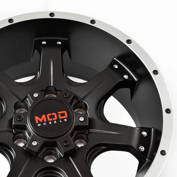 Pickup Truck SUV Wheels Mags Magwheels Rims AWC MOD EPISODE MACHINE LIP BLACK FACE BLACK BASE 17×8.5 6×139.7 (4)