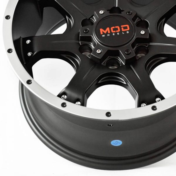 Pickup Truck SUV Wheels Mags Magwheels Rims AWC MOD EPISODE MACHINE LIP BLACK FACE BLACK BASE 17×8.5 6×139.7 (5)