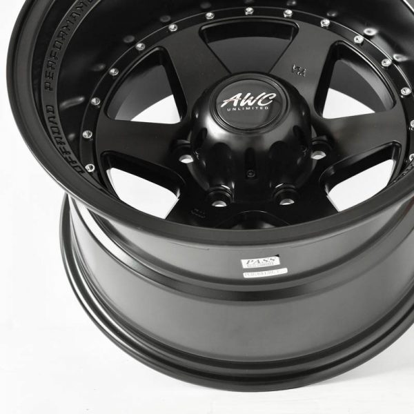 Pickup Truck SUV Wheels Mags Magwheels Rims AWC MOD GRABBER BLACK LIP BLACK FACE BLACK BASE 15×10 6×139.7 (5)