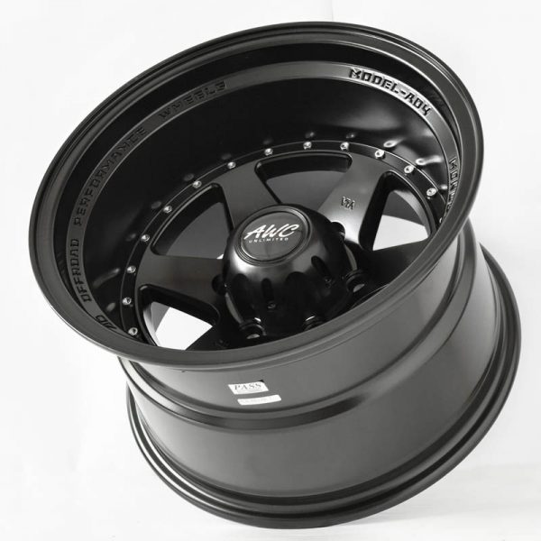 Pickup Truck SUV Wheels Mags Magwheels Rims AWC MOD GRABBER BLACK LIP BLACK FACE BLACK BASE 16×10 6×139.7 (3)