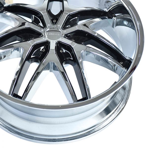 Pickup Truck SUV Wheels Mags Magwheels Rims AWC MOD LIMITED 978 CHROME WITH BLACK STRIPS 22X8.5 6X139.7 (5)