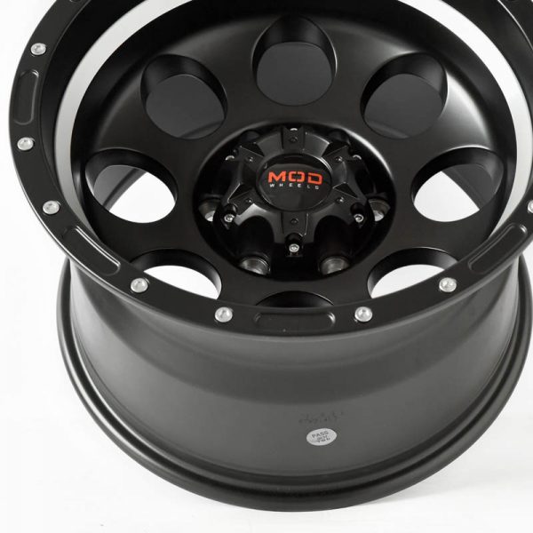 Pickup Truck SUV Wheels Mags Magwheels Rims AWC MOD OCTO MACHINE INNER LIP BLACK FACE BLACK BASE 15×10 6×139.7 (5)