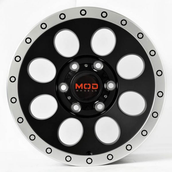 Pickup Truck SUV Wheels Mags Magwheels Rims AWC MOD PROVOKE MACHINE LIP BLACK FACE BLACK BASE 16×8 6×139.7 (2)