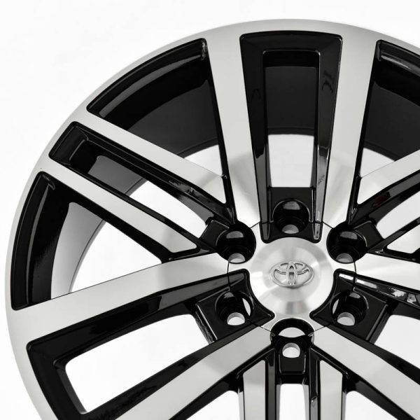 Pickup Truck SUV Wheels Mags Magwheels Rims AWC MOD TL-FORTRESS MACHINE FACE BLACK BASE 22×9 6×139.7 (4)