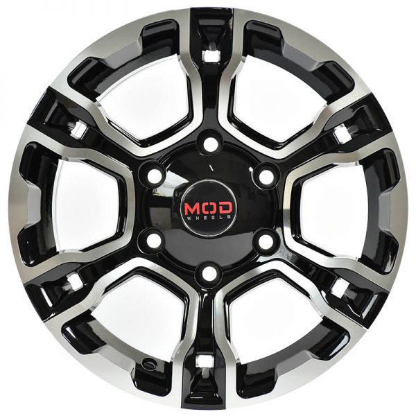 Pickup Truck Van SUV Wheels Mags Magwheels Rims AWC MOD ELECTRIC MACHINE FACE BLACK BASE15X6.5 6X139.7 (2)