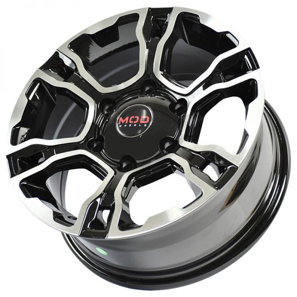 Pickup Truck Van SUV Wheels Mags Magwheels Rims AWC MOD ELECTRIC MACHINE FACE BLACK BASE15X6.5 6X139.7 (3)
