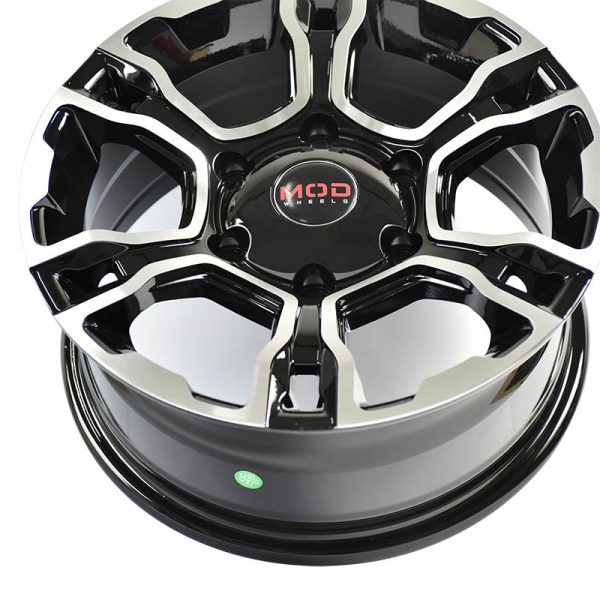 Pickup Truck Van SUV Wheels Mags Magwheels Rims AWC MOD ELECTRIC MACHINE FACE BLACK BASE15X6.5 6X139.7 (5)