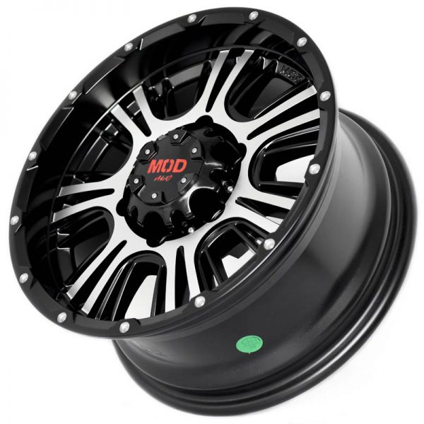 Pickup Truck Van SUV Wheels Mags Magwheels Rims AWC MOD HARBOR BLACK LIP MACHINE FACE BLACK BASE 15×7 6×139.7 (3)