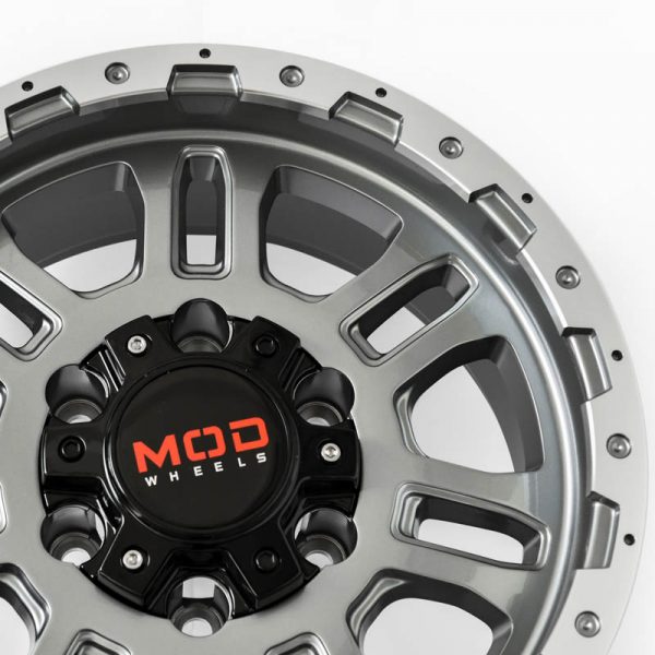 Pickup Truck Van SUV Wheels Mags Magwheels Rims AWC MOD ROCKWELL MACHINE LIP GUN METAL FACE GUN METAL BASE 15×7 6×139.7 (4)