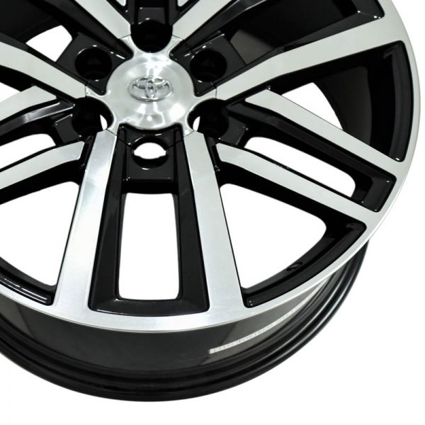 Pickup Truck Van SUV Wheels Mags Magwheels Rims AWC MOD TL-FORTRESS MACHINE FACE BLACK BASE 17×7.5 6×139.7 (5)