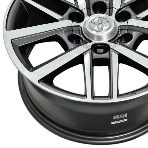 Pickup Truck Van SUV Wheels Mags Magwheels Rims AWC MOD TL-FORTRESS MACHINE FACE GUN METAL BASE 17×7.5 6×139.7 (4)