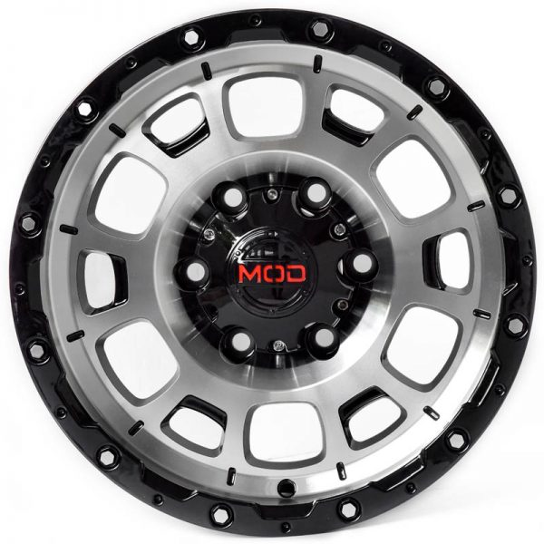 Pickup Truck Van SUV Wheels Mags Magwheels Rims AWC MOD TL-RELIGION BLACK LIP MACHINE FACE BLACK BASE 15×7 6×139.7 (2)