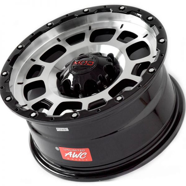 Pickup Truck Van SUV Wheels Mags Magwheels Rims AWC MOD TL-RELIGION BLACK LIP MACHINE FACE BLACK BASE 15×7 6×139.7 (3)