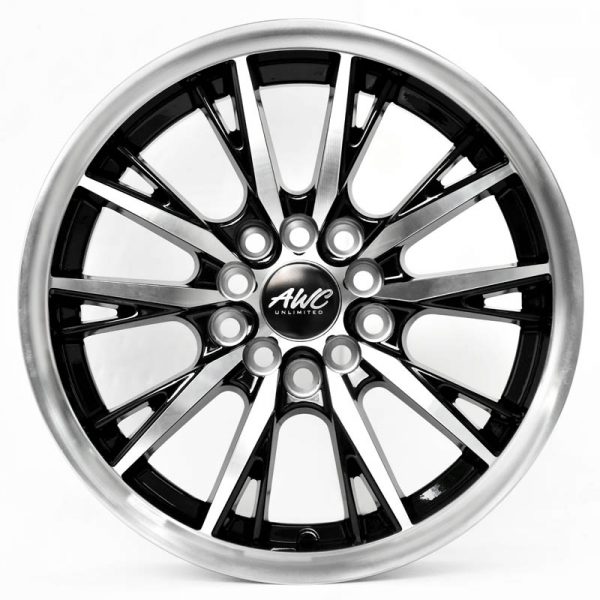 Sedan AUV MPV Wheels Mags Magwheels Rims AWC MOD AMAZE MACHINE LIP MACHINE FACE BLACK BASE 15×6.5 5×100 5×114.3 (2)
