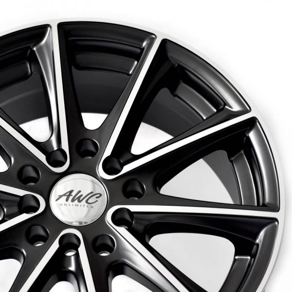 Sedan AUV MPV Wheels Mags Magwheels Rims AWC MOD MASKARA MACHINE LIP MACHINE FACE BLACK BASE 15×6.5 5×100 5×114.3 (4)