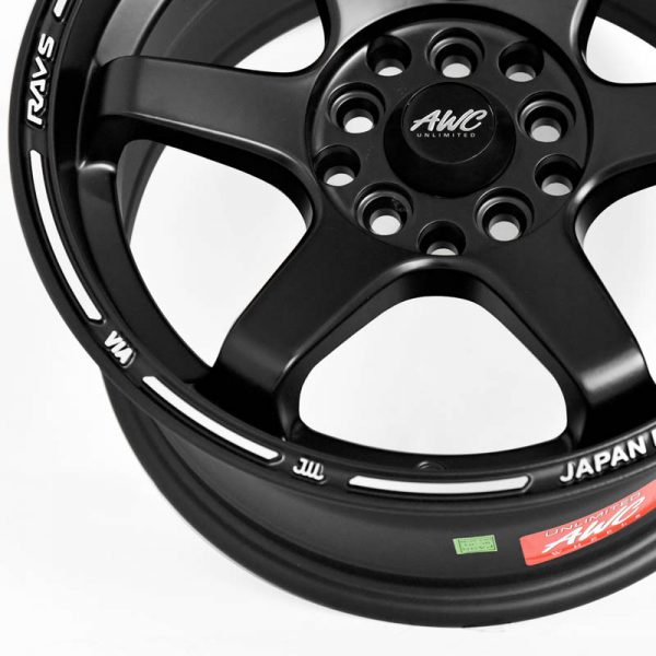 Sedan AUV MPV Wheels Mags Magwheels Rims AWC MOD MILANO MACHINE LIP MACHINE FACE BLACK BASE 15×7 5×100 5×114.3 (5)