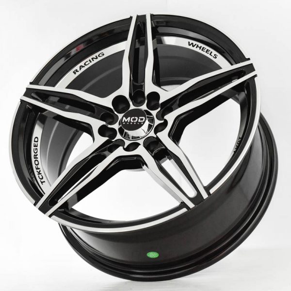 Sedan Hatchback MPV Wheels Mags Magwheels Rims AWC MOD LAUNCHER MACHINE FACE BLACK BASE 16×7 5×100 5×114.3 (3)