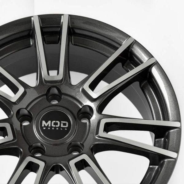 Sedan Hatchback MPV Wheels Mags Magwheels Rims AWC MOD SPARK MACHINE FACE GUN METAL BASE 16×7 5×114.3 (4)