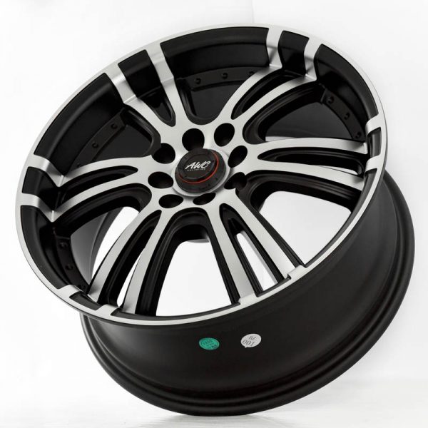 Sedan Hatchback Wheels Mags Magwheels Rims AWC MOD PRESTIGE MACHINE LIP MACHINE FACE BLACK BASE 17×7.5 4×100 4×114.3 (3)