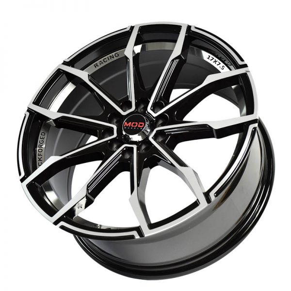 Sedan Hatchback Wheels Mags Magwheels Rims AWC MOD PROFILE 245 MACHINE FACE BLACK BASE 17X7.5 4X100 4X114.3 (3)