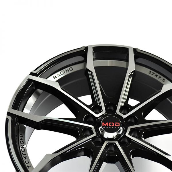 Sedan Hatchback Wheels Mags Magwheels Rims AWC MOD PROFILE 245 MACHINE FACE BLACK BASE 17X7.5 4X100 4X114.3 (4)