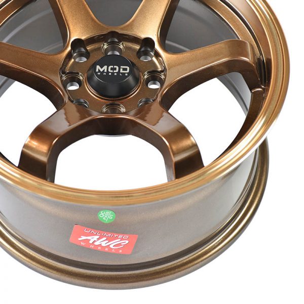Sedan Hatchback Wheels Mags Magwheels Rims AWC MOD TERRAIN BRONZE LIP BRONZE FACE BRONZE BASE 15X7 4X100 4X114.3 (5)