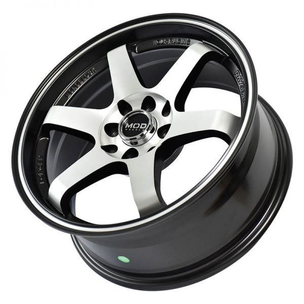 Sedan Hatchback Wheels Mags Magwheels Rims AWC MOD TERRAIN MACHINE LIP MACHINE FACE BLACK BASE 16X7 4X100 4X114.3 (3)