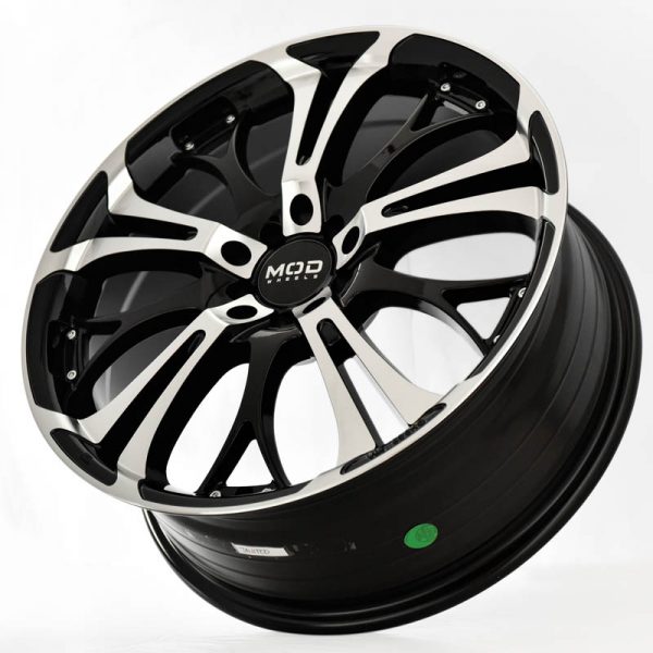 Sedan MPV Wheels Mags Magwheels Rims AWC MOD UNITED MACHINE LIP MACHINE FACE BLACK BASE 18×7.5 5×100 5×114.3 (3)