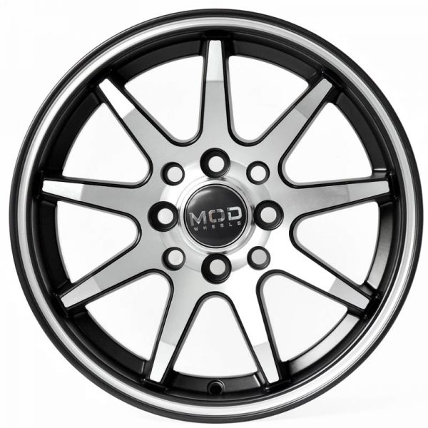 Sedan Yaris and Avanza Wheels Mags Magwheels Rims AWC MOD VIRTUAL MACHINE LIP MACHINE FACE BLACK BASE 14×6 4×100 4×114.3 (2)