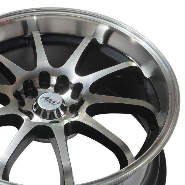 AUV MAGS WHEELS MAGWHEELS RIMS PHIILIPPINES AWC MOD PRETENDER MACHINE LIP MACHINE FACE BLACK BASE 17X7.5 5X100 5X114.3 (4)