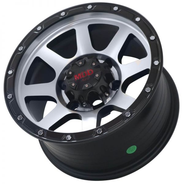 PICKUP TRUCK VAN SUV MAGS WHEELS MAGWHEELS RIMS AWC MOD BOOMER MACHINE FACE BLACK BASE 15X8 6X139.7 (3)