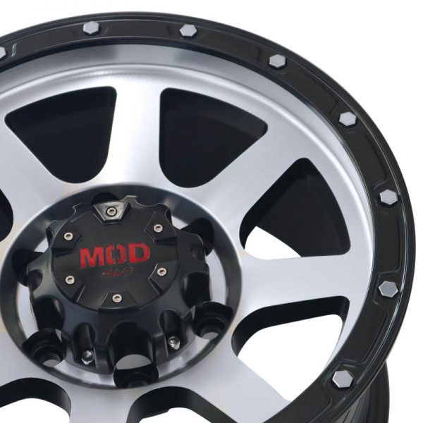 PICKUP TRUCK VAN SUV MAGS WHEELS MAGWHEELS RIMS AWC MOD BOOMER MACHINE FACE BLACK BASE 15X8 6X139.7 (4)